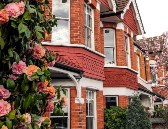 Exterior of semi-detached house