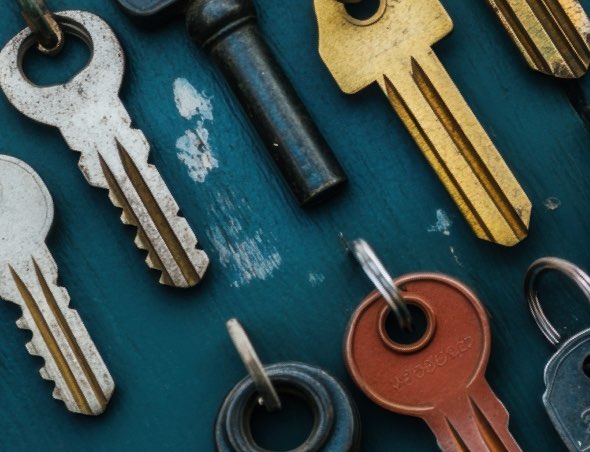 Rhythm layout of keys