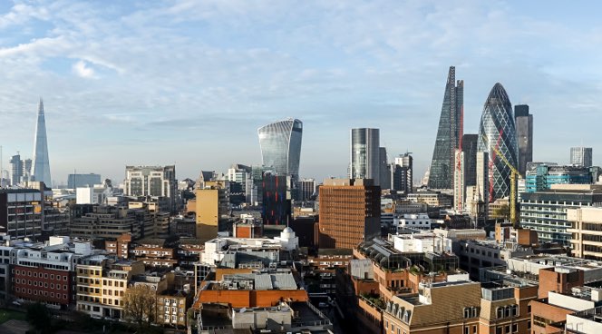 Cityscape view of London